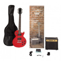 Pack Guitarra Daytona Electrica Lp Roja  ENRIQUE KELLER