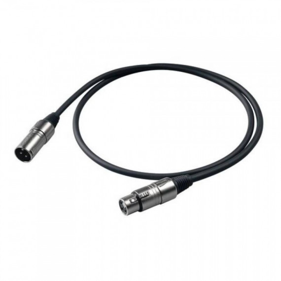 Cable Microfono PROEL Xlr Macho Xlr Hembra 6 Metro