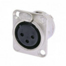 Conector NEUTRIK Xlr Hemba Chasis 3 Pins