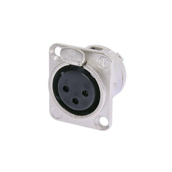 Conector NEUTRIK Xlr Hemba Chasis 3 Pins