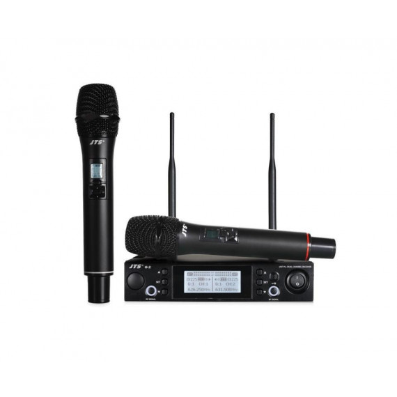 Microfono Inal JTS Doble Mano Diversity 518-542MHZ