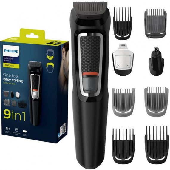 PHILIPS Multigroom MG3740/15 Recortadora 9 en 1