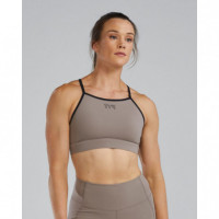 TYR High Neck Sports Bra Cinder