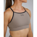 TYR High Neck Sports Bra Cinder