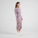 Vestidos Vestido DEDICATED Rib Lofta Butterfly Wings Multi Colour