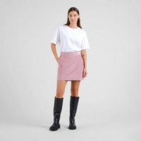 Faldas Falda DEDICATED Majorna de Pana Lilas Pink