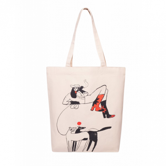 Bolsos Bolso Tote Bag DEDICATED Torekov Star Boots Off-white
