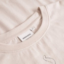 Camisa Mujer Camiseta DEDICATED Vadstena Star Boots Oat White