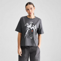 Camisa Mujer Camiseta DEDICATED Vadstena Cowgirl Charcoal