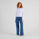 Camisa Mujer Camiseta DEDICATED Salmis White