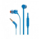 JBL T110 Mini Auriculares Estereo con Microfono Azul