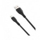 XO Cable Datos Lighting a USB 6A 1MTRS NB185 Negro