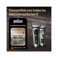 BRAUN Recambio Cabezal 94M Plata para Series 9 Pro