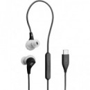JBL Auricular Estereo con Cable Tipo C Endurance Run 3C Usb-c Negro y Gris