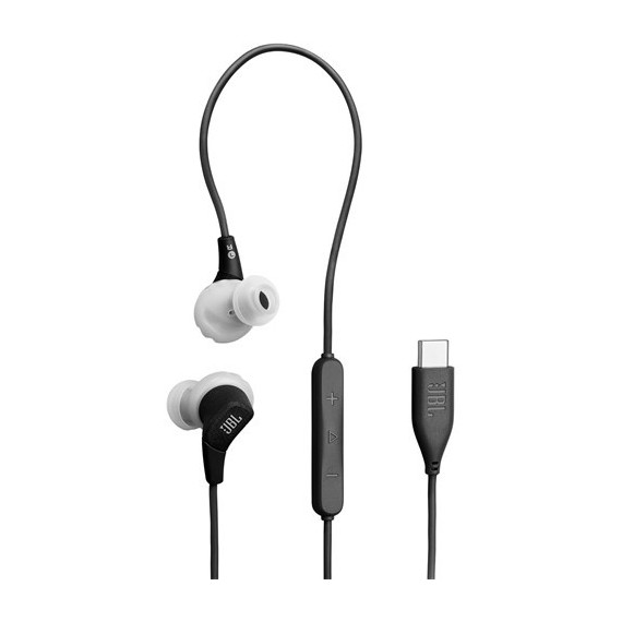 JBL Auricular Estereo con Cable Tipo C Endurance Run 3C Usb-c Negro y Gris