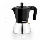 Cafetera Inducción 6 Tazas Inox MONIX