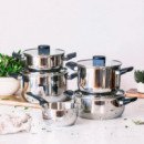 Bateria de Cocina 5 Piezas Elite Acero Inoxidable MONIX