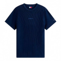 Camiseta  Slim Waffle Script  TOMMY HILFIGER