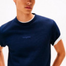 Camiseta  Slim Waffle Script  TOMMY HILFIGER