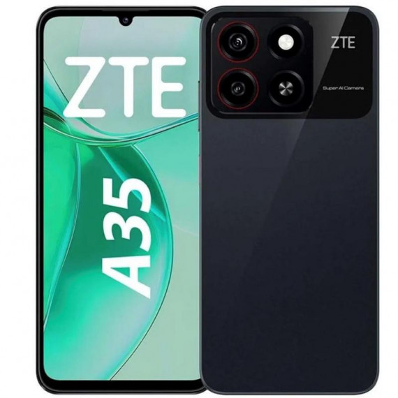 ZTE Blade A35 6.75" 2+4GB 64GB Doble Cámara Negro