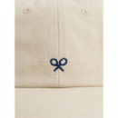 Gorros y Gorras Gorra SILBON Raquetas Bordadas Beige