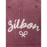 Gorros y Gorras Gorra SILBON Desgastada Burdeos