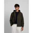 Chaquetas Hombre Chaqueta SILBON Capucha Cortavientos Verde