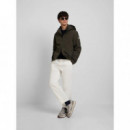 Chaquetas Hombre Chaqueta SILBON Capucha Cortavientos Verde