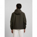 Chaquetas Hombre Chaqueta SILBON Capucha Cortavientos Verde