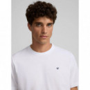 Camisetas Hombre Camiseta SILBON Minilogo Blanca