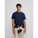 Camisetas Hombre Camiseta SILBON Minilogo Azul