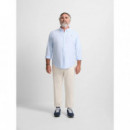 Blusas y Camisas Camisa SILBON Sport Oxford Celeste