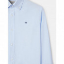 Blusas y Camisas Camisa SILBON Sport Oxford Celeste