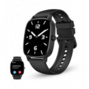 KSIX Reloj Smartwatch Pulse Negro Llamadas Notificaciones Oximetro
