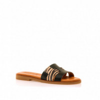 MUSTANG Sandalia Plana Alysa Negra 54181-C57875