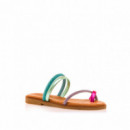 MUSTANG Sandalia Plana Multicolor Alysa 54563-C58374