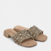 ALMA EN PENA Sandalia Plana con Pedrería V251942-154