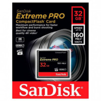 SANDISK Compact Flash Extreme Pro 32GB/160MB/S