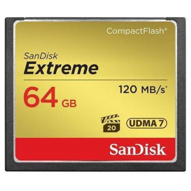 SANDISK Compact Flash  Extreme 64GB 120MB/S