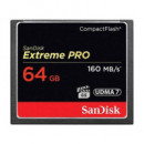 SANDISK Compact Flash Extreme Pro 64GB/160MB/S