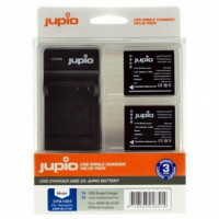 JUPIO 2 Baterias DMW-BLG10 Panasonic + Cargador USB (CPA1005)
