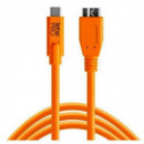 Tether Tools Pro Cable Usb-c 3.0 Micro B 4.6M Naranja (CUC3315)  TETHERTOOLS