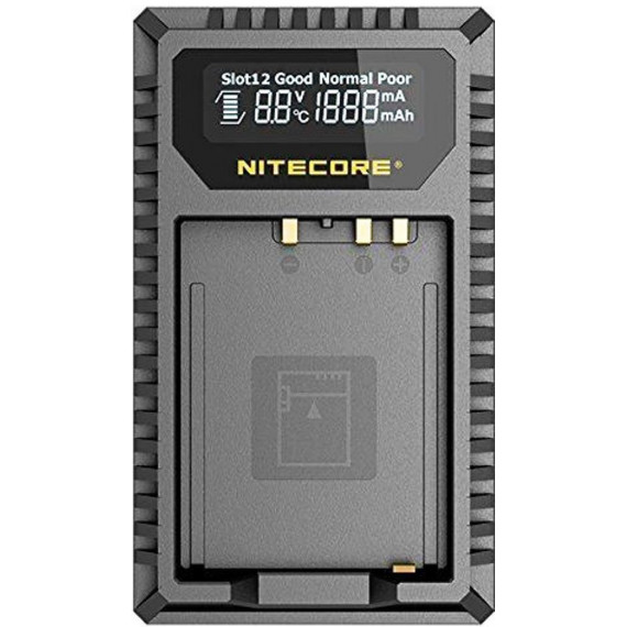 NITECORE FX1 Cargador Fujifilm NP-W126 Dual (2 Baterias 1 Usb)