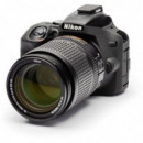 EASYCOVER Funda Protectora para la Nikon D3500 Negra (incluye Protector de Pantalla Lcd)