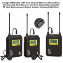 LENSGO Microfono Sistema Wireless 328C Pro 2TX+1 Rx