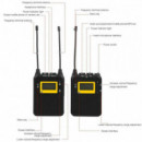 LENSGO Microfono Sistema Wireless 328C Pro 1TX+1 Rx