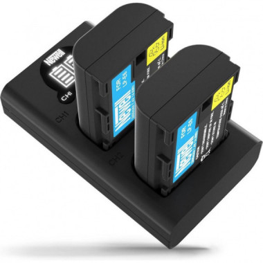 NEWELL Cargador Doble + 2 Baterias LP-E6N