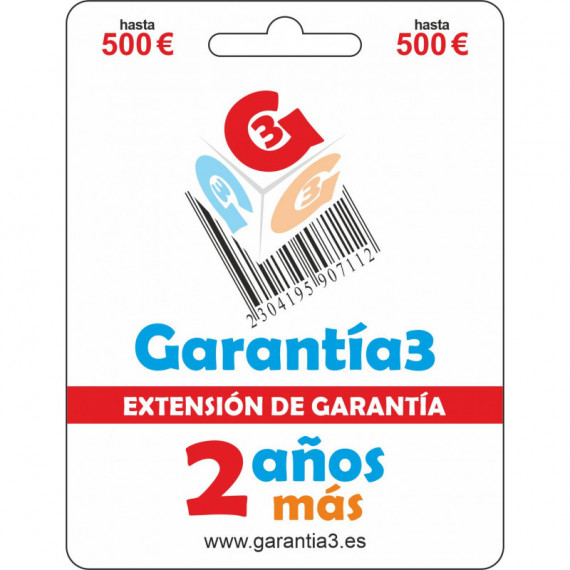 GARANTÍA3 Extensión de Garantía hasta 500 Euros  GARANTIA3