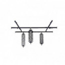 NANLITE Kit Railes de Techo 3X3 con 4 Pantografos