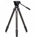 BENRO Tripode Tortoise 34CLV Carbono + S4PRO Rotula